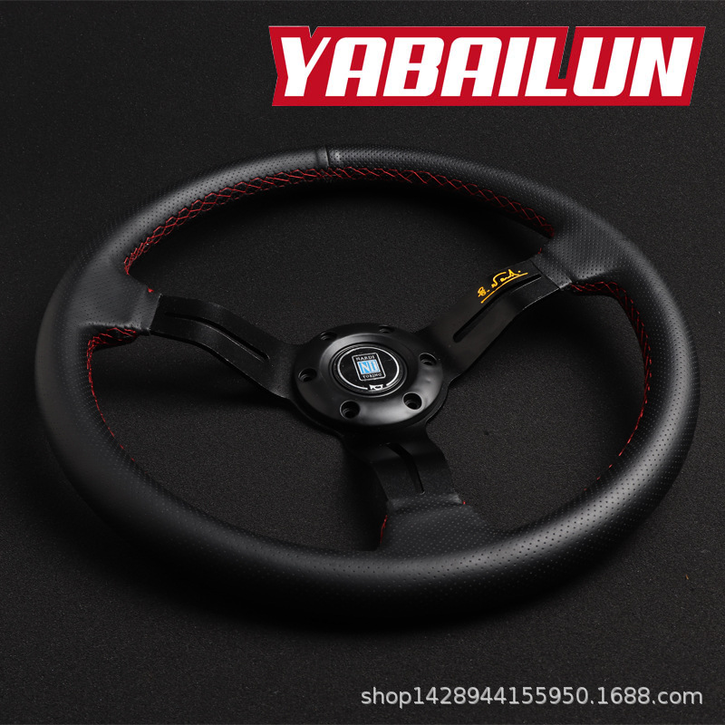 Car Modification ND Racing Steering Wheel 14-Inch Steering Wheel Universal Steering Wheel Pinhole Steering Wheel
