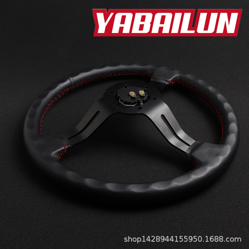 Car Modification ND Racing Steering Wheel 14-Inch Steering Wheel Universal Steering Wheel Pinhole Steering Wheel