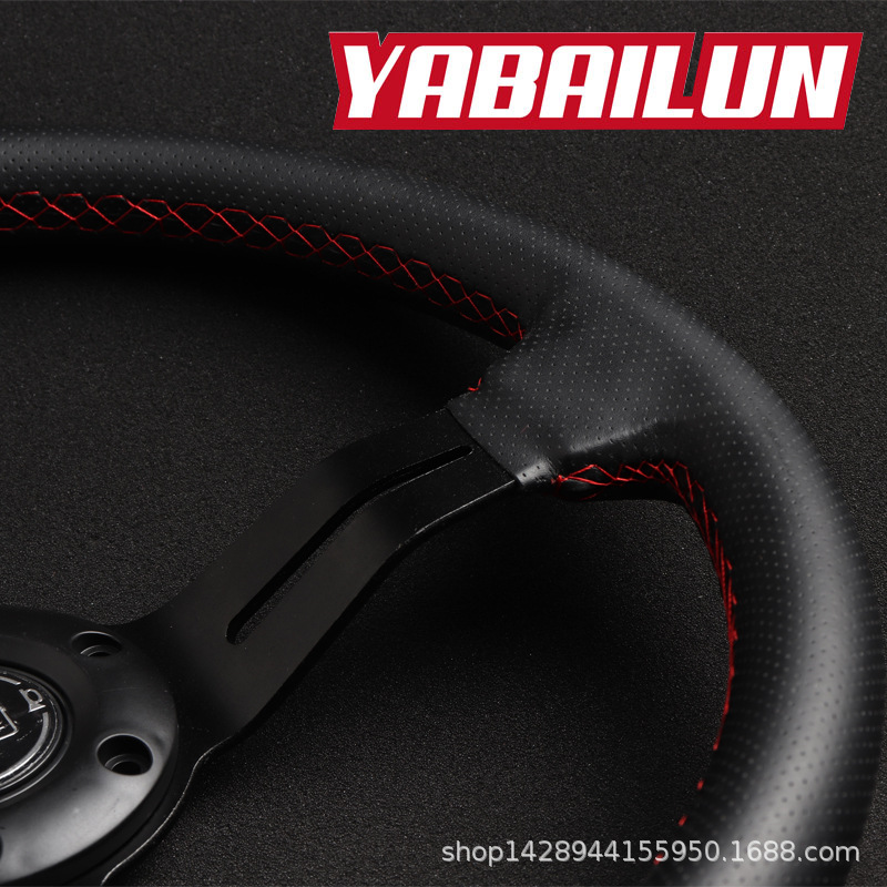 Car Modification ND Racing Steering Wheel 14-Inch Steering Wheel Universal Steering Wheel Pinhole Steering Wheel