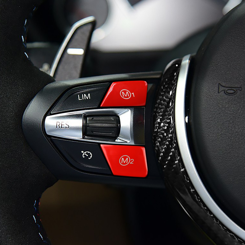 Applicable to BMW Polo Steering Wheel M1m2 Button Replacement Mode Switching Decorative Button Universal