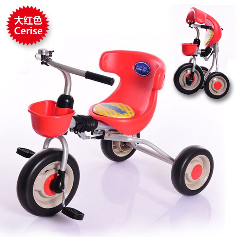 Baby Bike Foldable Children&#039;s Three-Wheeled Bicycle 1-3 Years Old Baby Bicycle Stroller Can Be One Piece Dropshipping