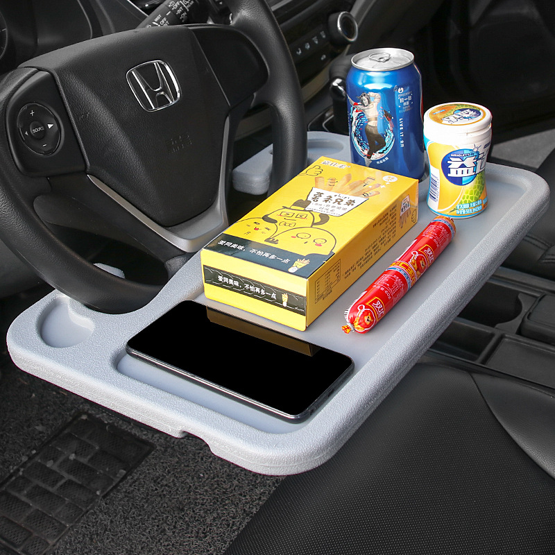 Wheel Storage Rack Car Multifunction Computer Bracket Dining Table Plate for Car Interior Office Desk Small Table Board