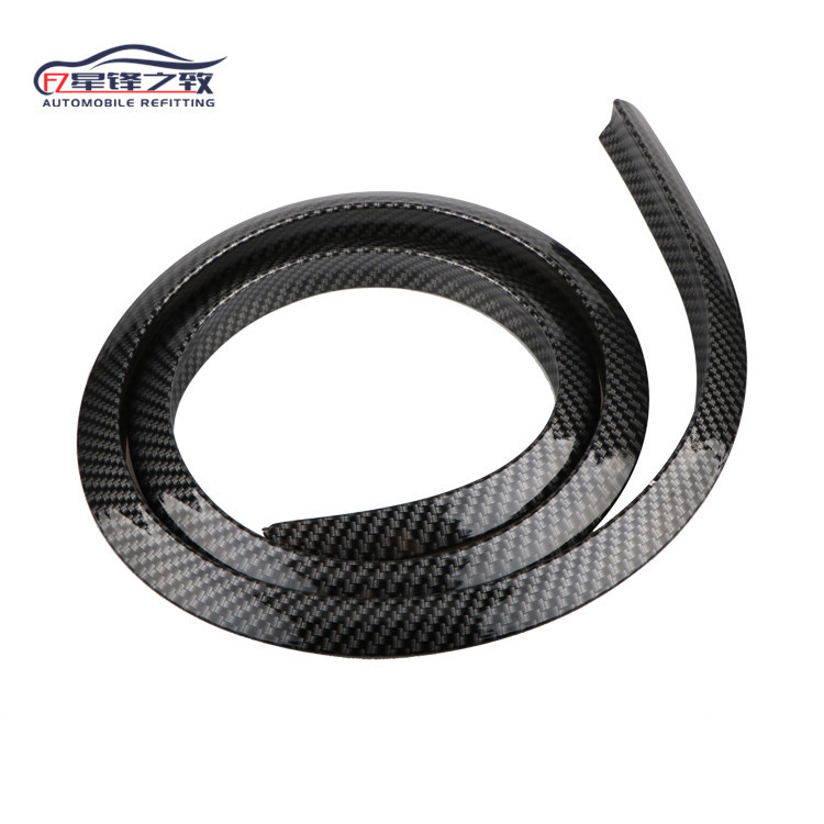 Triangle Wheel Eyebrow Carbon Fiber Pattern Decorative Strip Lossless Installation Wheel Bumper Strip Fender Strip