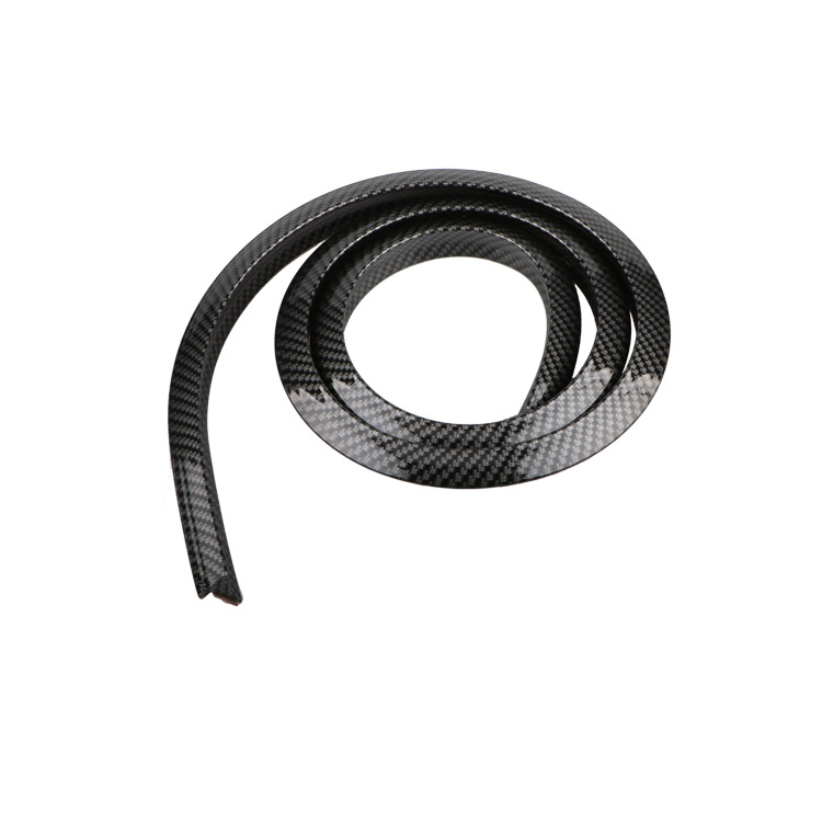 Triangle Wheel Eyebrow Carbon Fiber Pattern Decorative Strip Lossless Installation Wheel Bumper Strip Fender Strip
