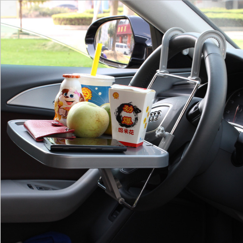 Shunwei SD-1502 First Generation Car Computer Rack Car Seat Back Steering Wheel Dinner Plate Computer Bracket