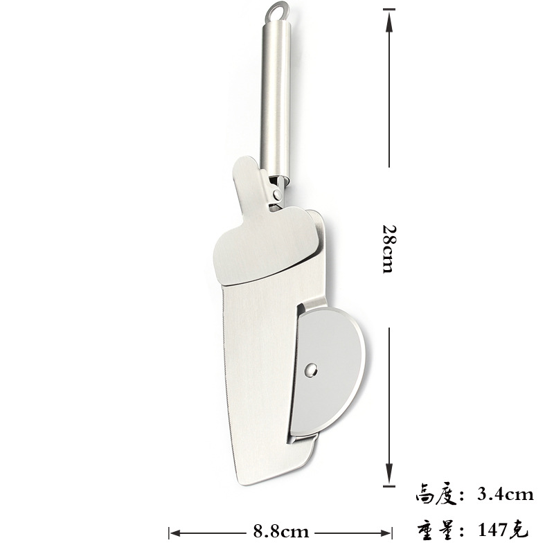 Pizza Cutter Stainless Steel FourinOne Small Clip Bicycle Pizza Cutter Pizza Cut Pizza Wheel Knife