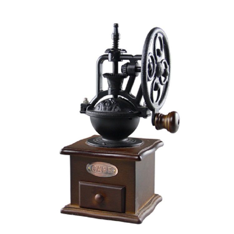 Wheel Coffee Grinder Household Coffee Bean Grinder Manual Coffee Machine Flour Mill Hand Rocking Wheel Coffee Grinder