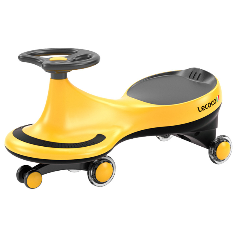 Lecoco Baby Swing Car Toy Luge 1-8 Years Old Baby Universal Wheel Bobby Baby Swing Car