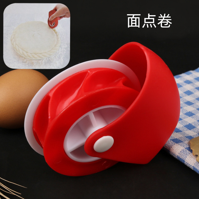 Baking Tool Pastry Cutting Wheel Pastry Curling Wheel Manual Noodle Cutter Wheel Knife Creative Kitchen Gadget