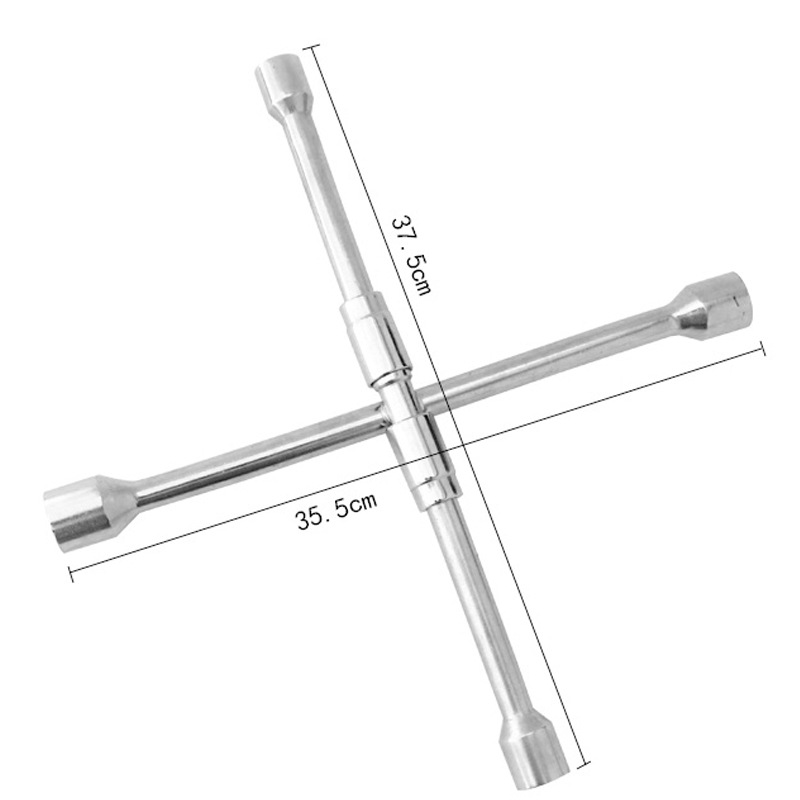 Car Folding Cross Wrench Repair Sleeve Portable Wheel Wrench Repair Tool Car Emergency Supplies