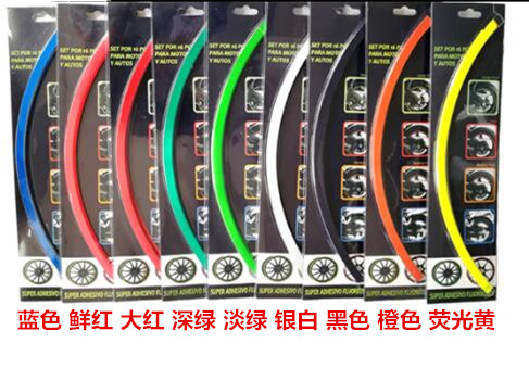 Motorcycle Tire Stickers Truck Rim Wheel Hub Stickers Reflective Rim Decorative Stickers 17 18 19-Inch Universal