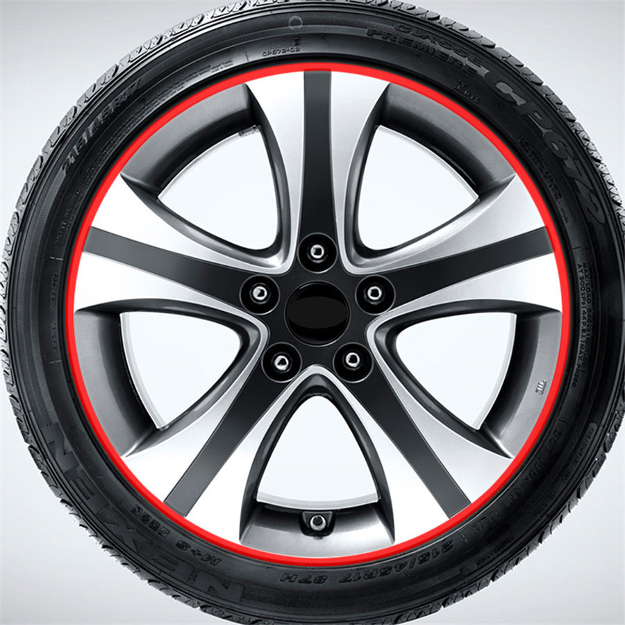 Motorcycle Tire Stickers Truck Rim Wheel Hub Stickers Reflective Rim Decorative Stickers 17 18 19-Inch Universal