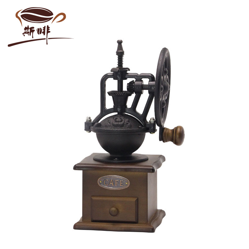 Coffee Manual Grinding Machine Ferris Wheel Grinder Retro Manual Coffee Bean Mill Decorative Photography Props