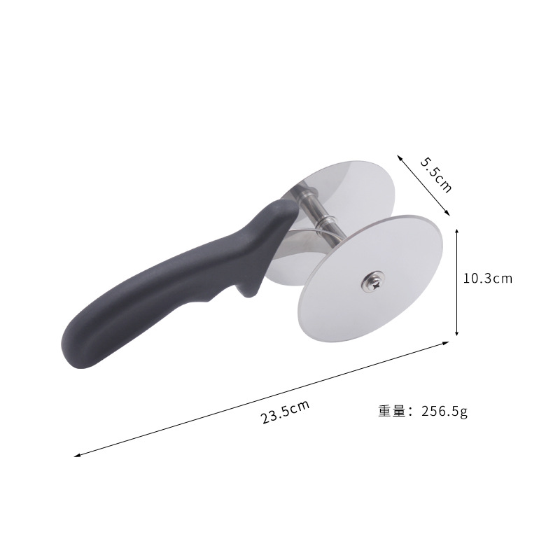 Style Double Wheel Pizza Cutter Wheel Knife Kitchen Tools Stainless Steel Double Head Salad Cut Vegetable Chopper