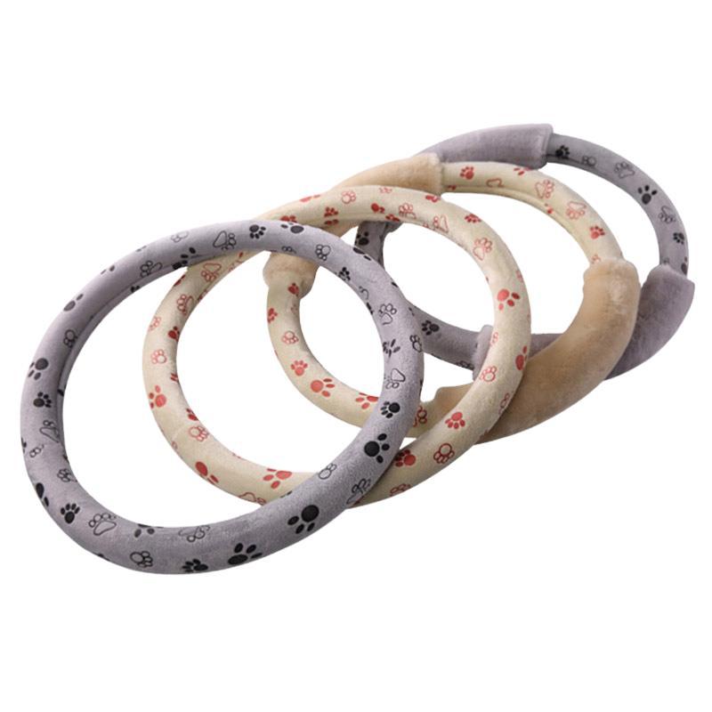 Big Foot Board Cute Plush Winter Steering Wheel Set Two Styles Available Factory Direct Sales Cross-Border Trade