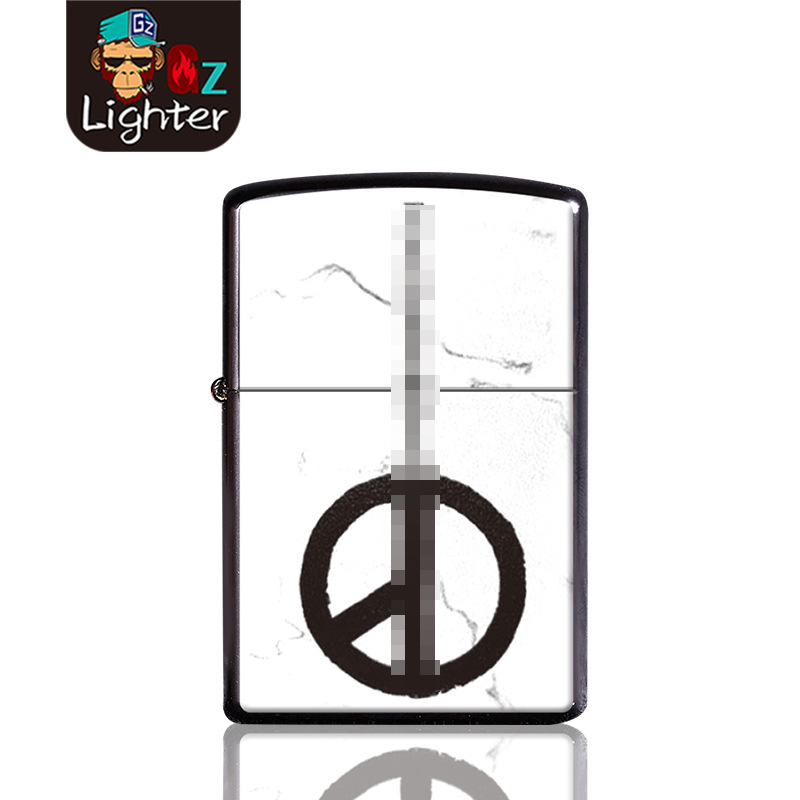 Metal Windproof Kerosene Grinding Wheel Lighter Frosted GD Little Daisy Limited Commemorative Hipster Gift Creative Gift