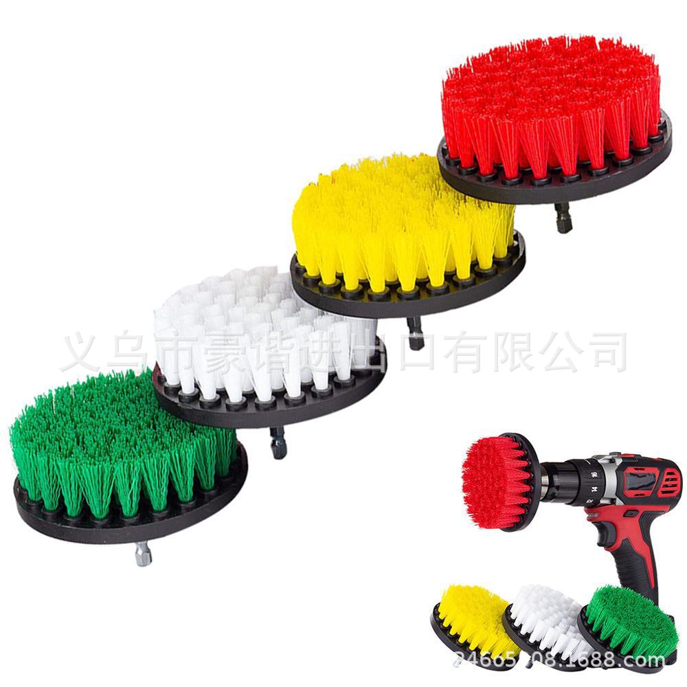 CrossBorder Hot 4Piece Electric Drill Brush Cleaning Brush Electric Drill Bruch Head Set Car Wheel Hub Cleaning Brush