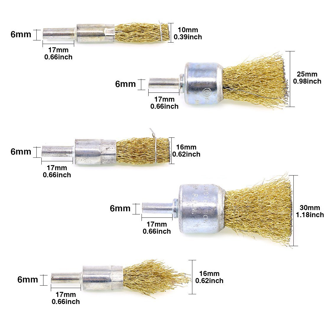 Brush Polishing Wheel Rust Removal Wire Wheels Polishing Brush Electric Grinding Electric Drill Wire Brush Set Whole