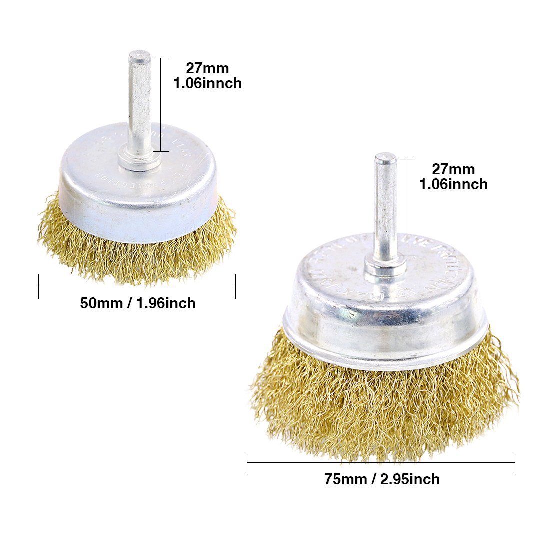 Brush Polishing Wheel Rust Removal Wire Wheels Polishing Brush Electric Grinding Electric Drill Wire Brush Set Whole