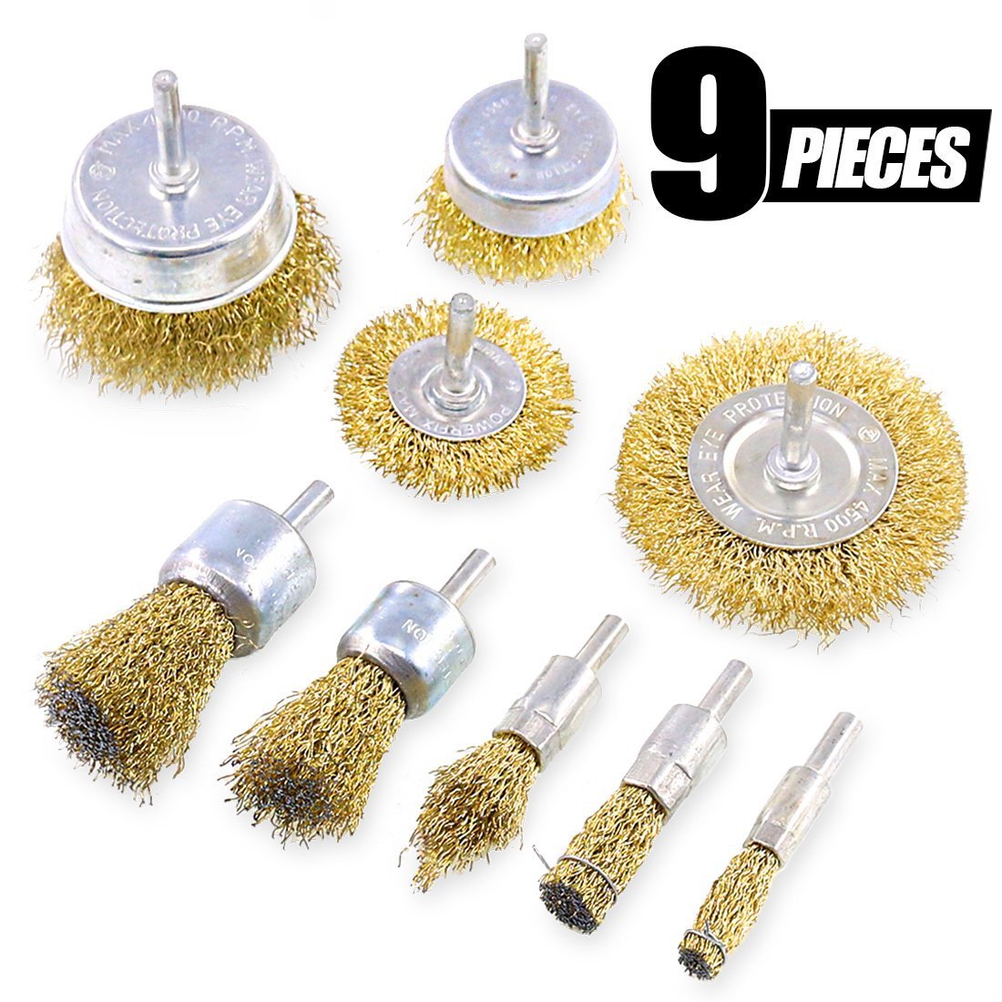 Brush Polishing Wheel Rust Removal Wire Wheels Polishing Brush Electric Grinding Electric Drill Wire Brush Set Whole