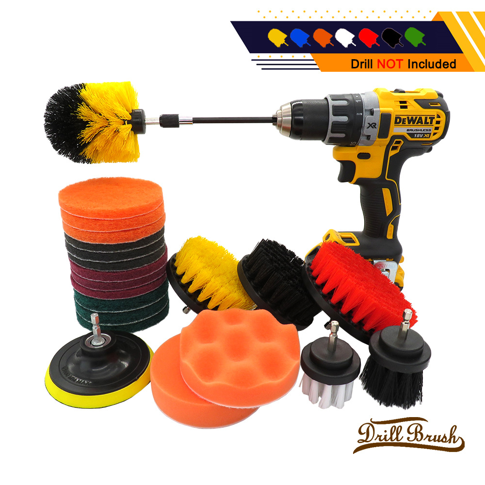 CrossBorder Electric Drill Cleaning Brush Disc Brush 22 PCs Set Car Wheel Hub Polishing Electric Drill Brush Drill Brush