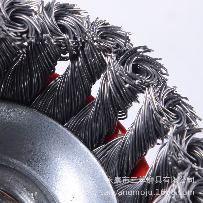 Grinding Tool Twisted Bowl Type Wire Wheels Wire Brush Grinding Tool Abrasive Metal Grinding Rust Removal Paint Removal