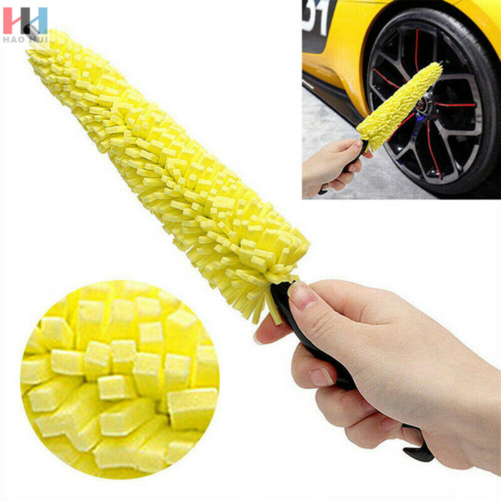 Qihui Supply Car Sponge Tire Cleaning Brush Hub Brush Wheel Hub Brush Multifunctional Car Cleaning Brush