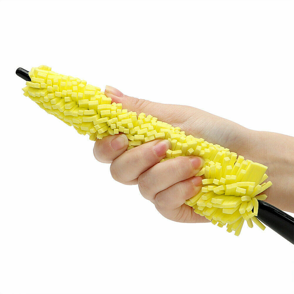 Qihui Supply Car Sponge Tire Cleaning Brush Hub Brush Wheel Hub Brush Multifunctional Car Cleaning Brush
