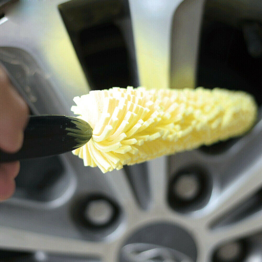 Qihui Supply Car Sponge Tire Cleaning Brush Hub Brush Wheel Hub Brush Multifunctional Car Cleaning Brush