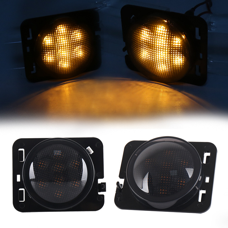 Applicable Wheel Eyebrow Turn Light Car Wrangler Modified Angel Eye Wheel Eyebrow Signal Light Currently Available