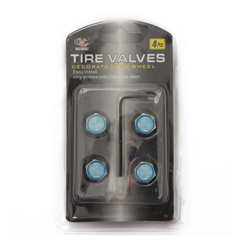 Car Tire Anti-Theft Car Copper Cap Wheel Hub Valve Core Dustproof Cap S. H. I. E. L. D. Modified Rim Valve Cap