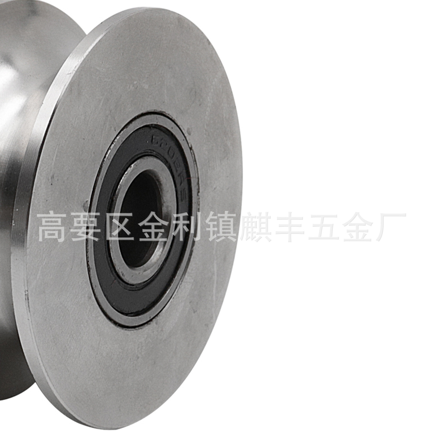 Single Wheel 304 Fixed Pulley Single Wheel V Groove Track Wheel UShaped Truckle Steel HBeam Wire Rope Fixed Pulley