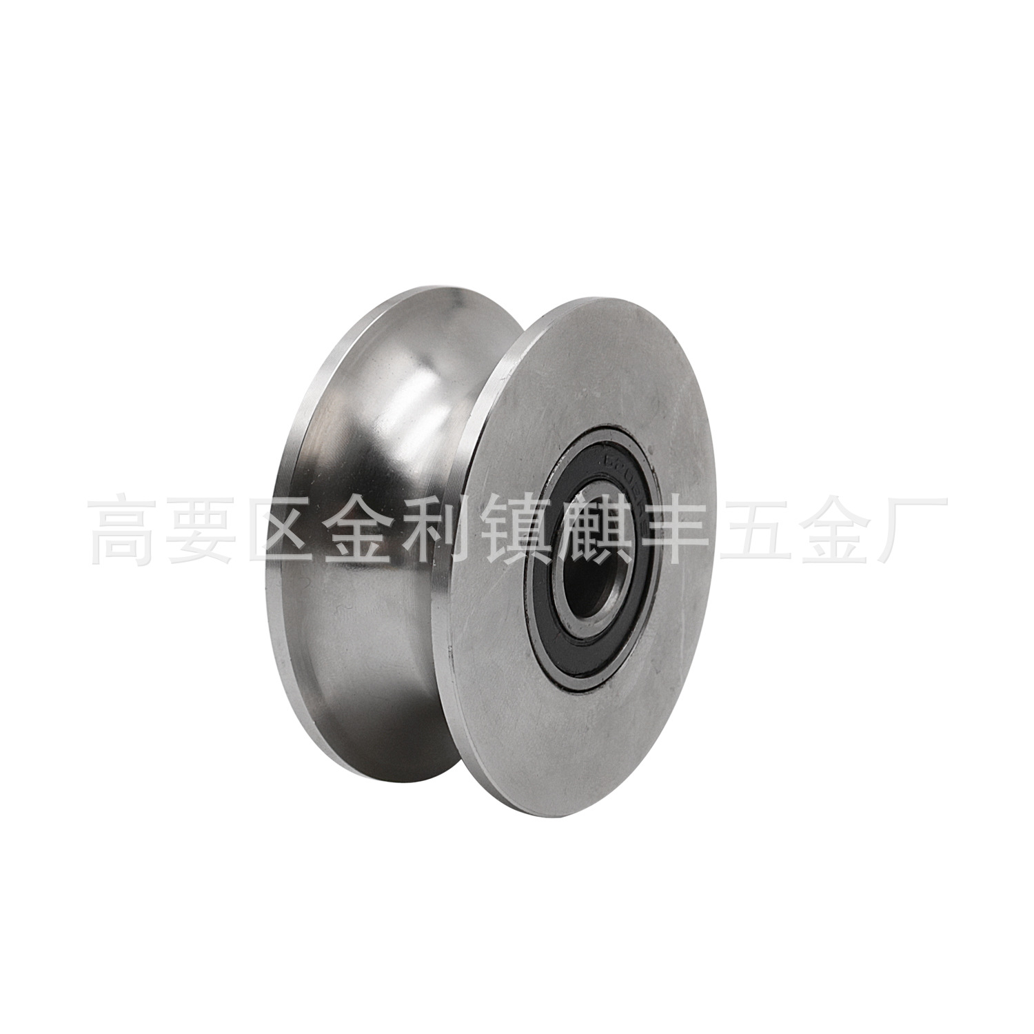 Single Wheel 304 Fixed Pulley Single Wheel V Groove Track Wheel UShaped Truckle Steel HBeam Wire Rope Fixed Pulley
