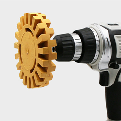 Decal Removal Eraser Wheel 4 Inch Eraser Wheel Sticker Adhesive Remover with Drill Adapter