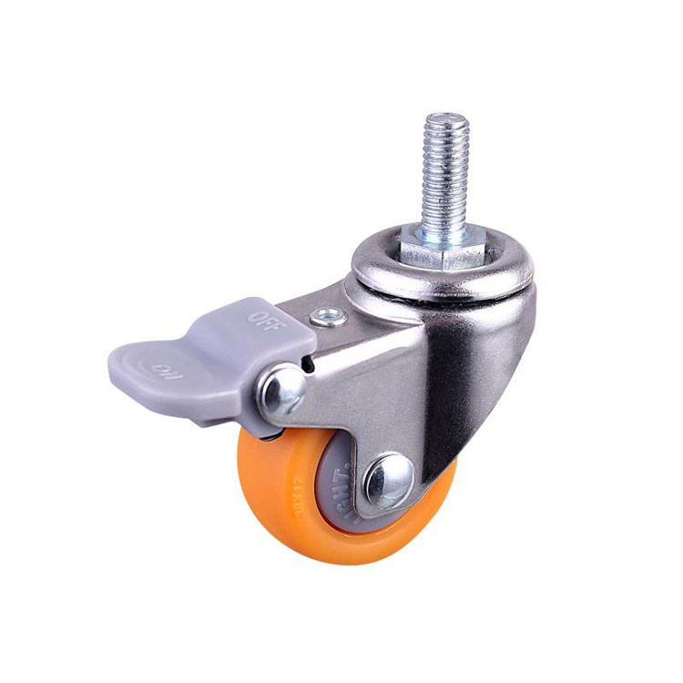 Casters 1Inch 125Inch 15Inch 2Inch Universal Wheel Screw Nylon Wheel Furniture Industrial Casters