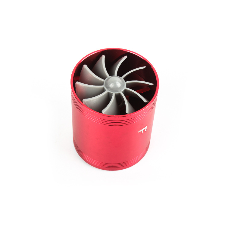 Car Modification Metal Double-Sided Vortex Wheel F1-Z Intake Turbine Car Engine Turbocharger Power Universal