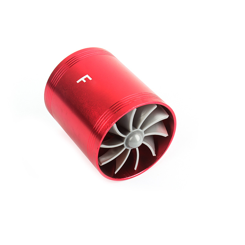 Car Modification Metal Double-Sided Vortex Wheel F1-Z Intake Turbine Car Engine Turbocharger Power Universal