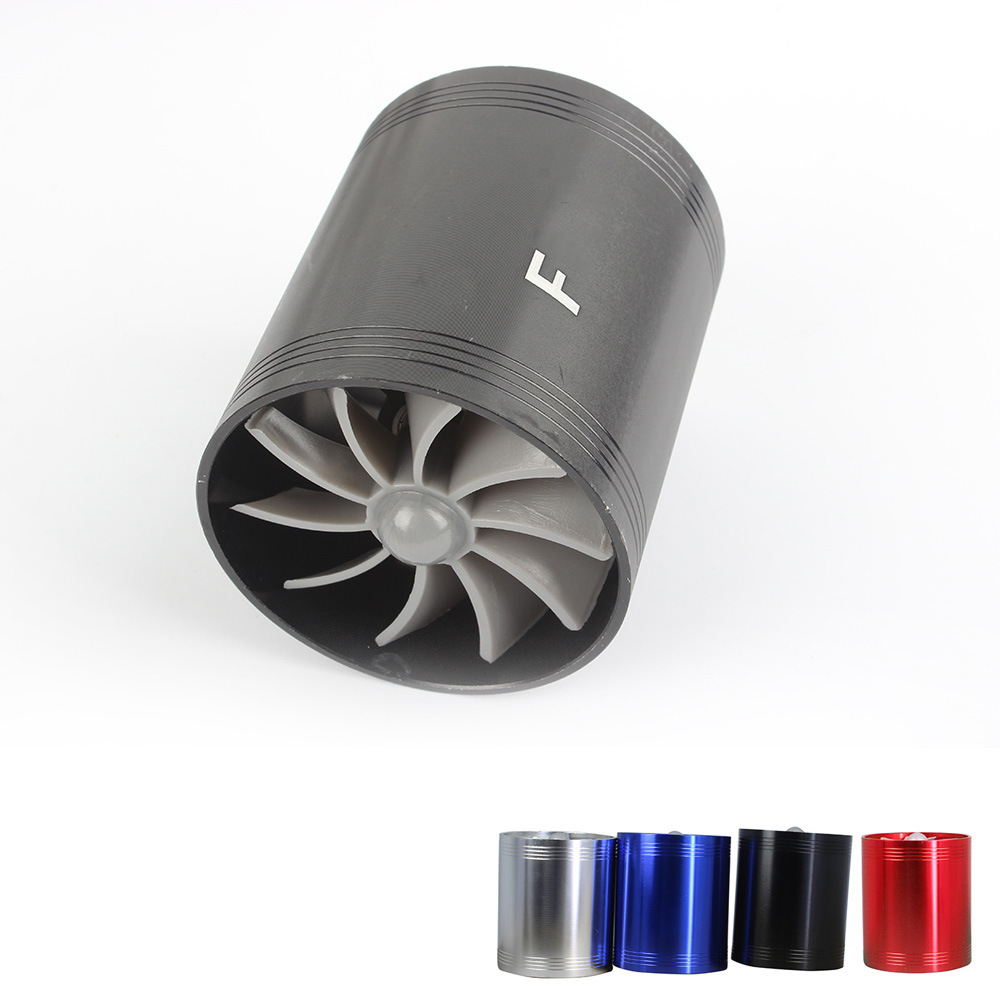 Car Modification Metal Double-Sided Vortex Wheel F1-Z Intake Turbine Car Engine Turbocharger Power Universal