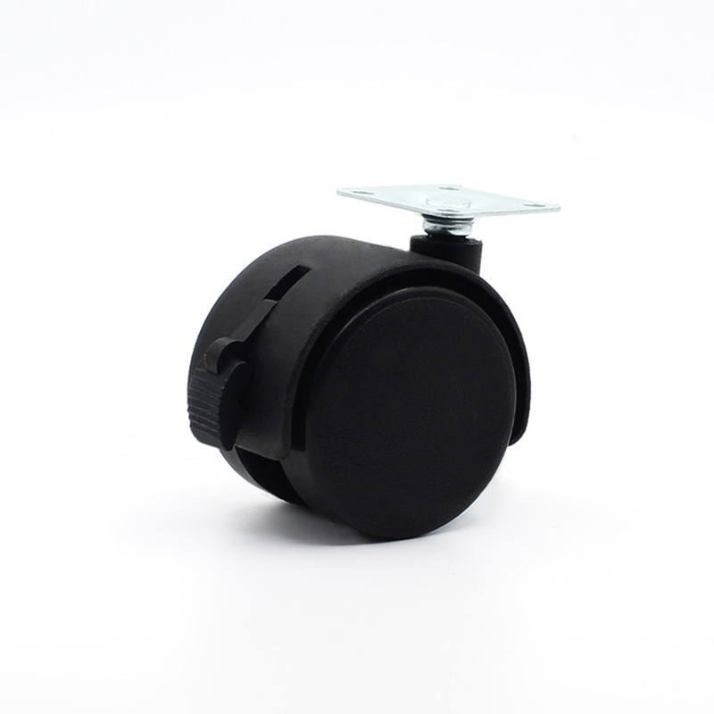 Thread Flat Nylon Universal Wheel Office Furniture Flower Stand Cabinet Plastic Wheel 15Inch Caster Universal Wheel