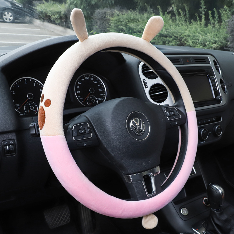 Supplies Steering Wheel Creative Korean Version Cartoon Four Seasons Car Universal NonSlip Car Steering Wheel Interior