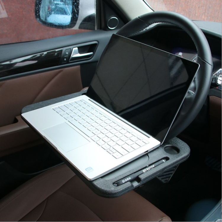 Factory Direct Sales Car Laptop Desk Car Multifunctional Beverage Rack Writing Desk Steering Wheel Desk