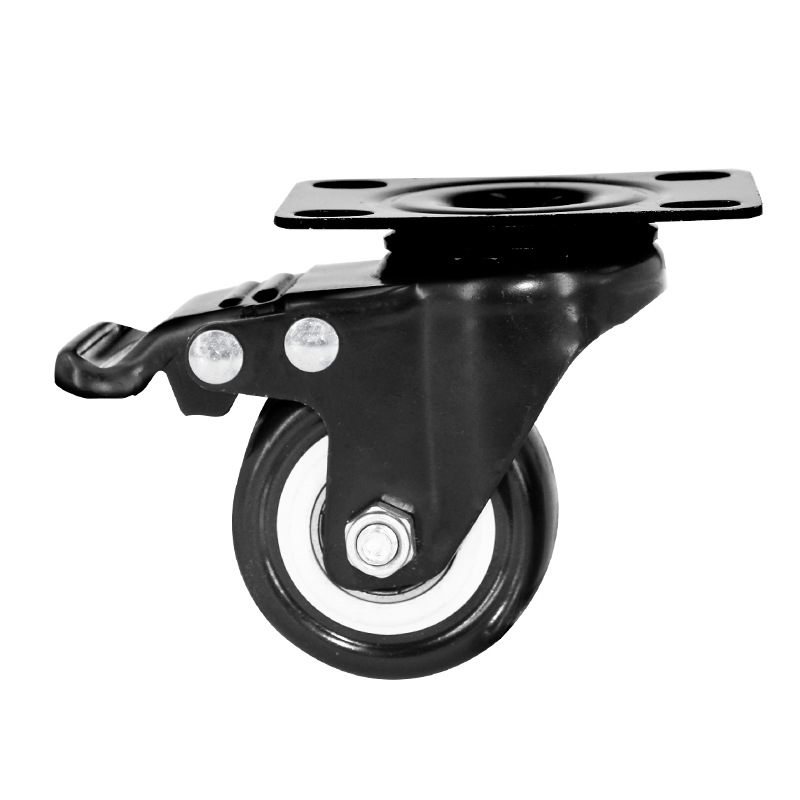 Casters 15Inch 2Inch Gold Diamand Casters Mute Screw Rod Trolley Wheels Polyurethane Furniture Industrial Casters