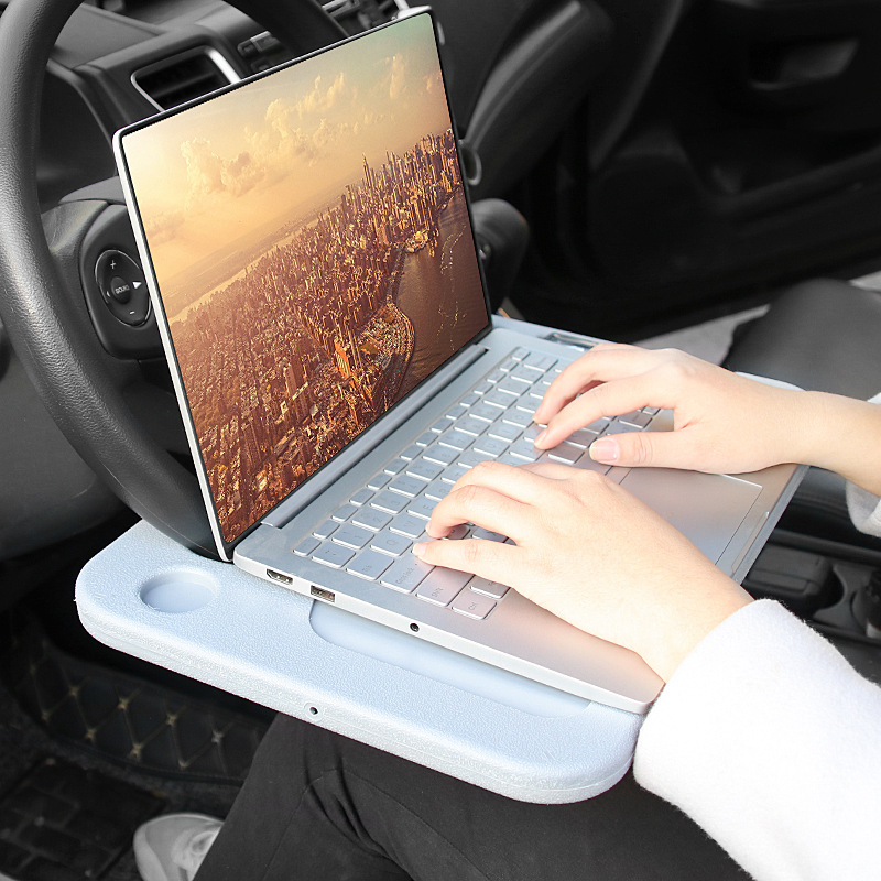 Wheel Shelf Car Multifunction Dining Table Plate for Car Interior Office Desk Small Table Board Color Box Packaging