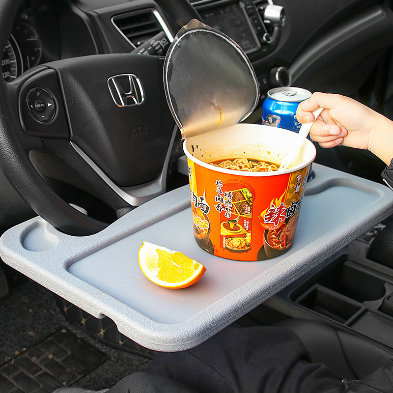 Wheel Shelf Car Multifunction Dining Table Plate for Car Interior Office Desk Small Table Board Color Box Packaging