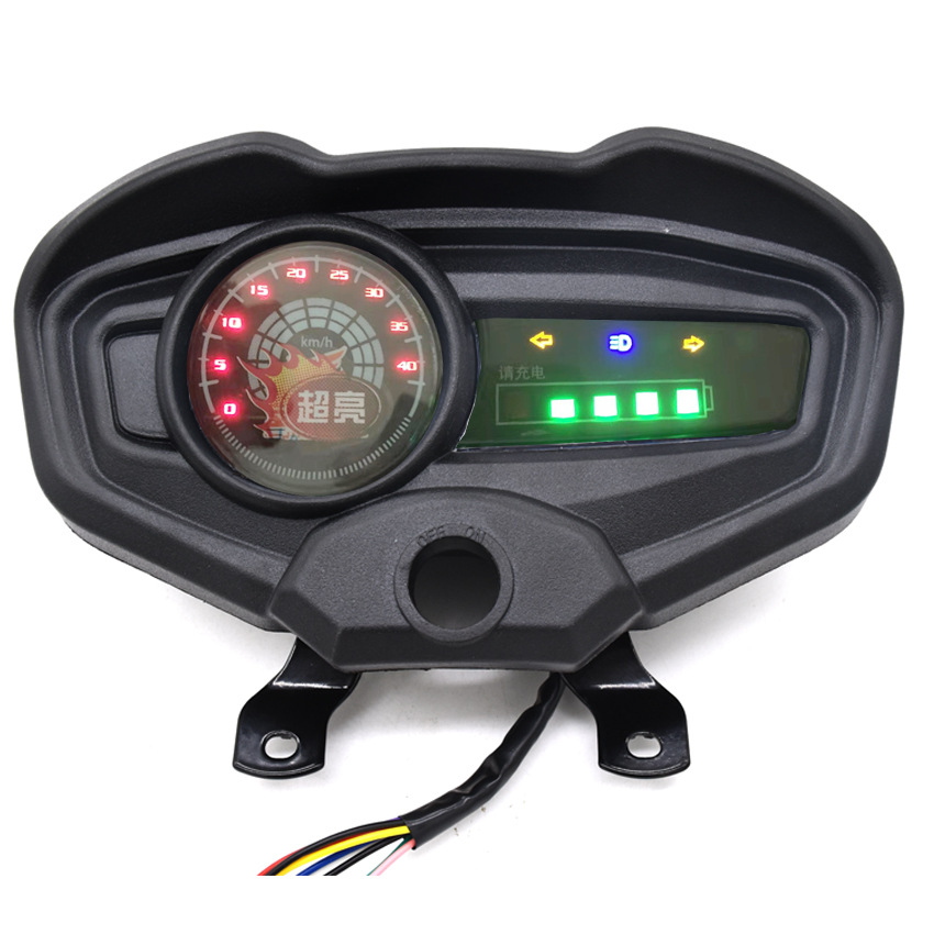 Electric Three-Wheel Four-Wheel Vehicle Electronic Instrument Panel HD Display Time 48v60v Universal Instrument