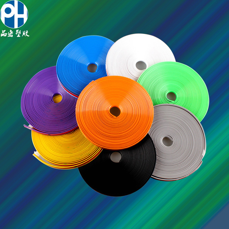 Car PVC Wheel Hub Decorative Strip Wheel Hub Bumper Strip Middle Mesh Decorative Strip Factory Direct Sales