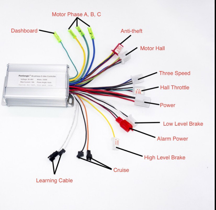 Wholesale Brushless Intelligent Dual-Mode Electric Battery Three-Wheel Two-Wheel Vehicle Controller...