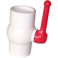 PVC round body ball valve