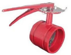 Manual trench control signal butterfly valve