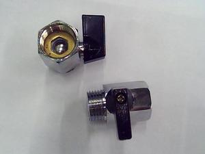 Mini ball double silk thread copper ball valve